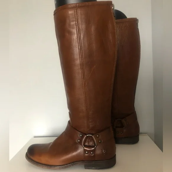 Frye Buckle Riding Boots - Picture 5 of 9